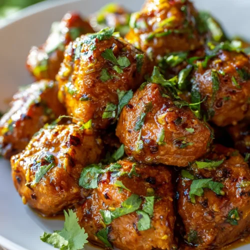 Cowboy butter chicken bites with garlic herb glaze