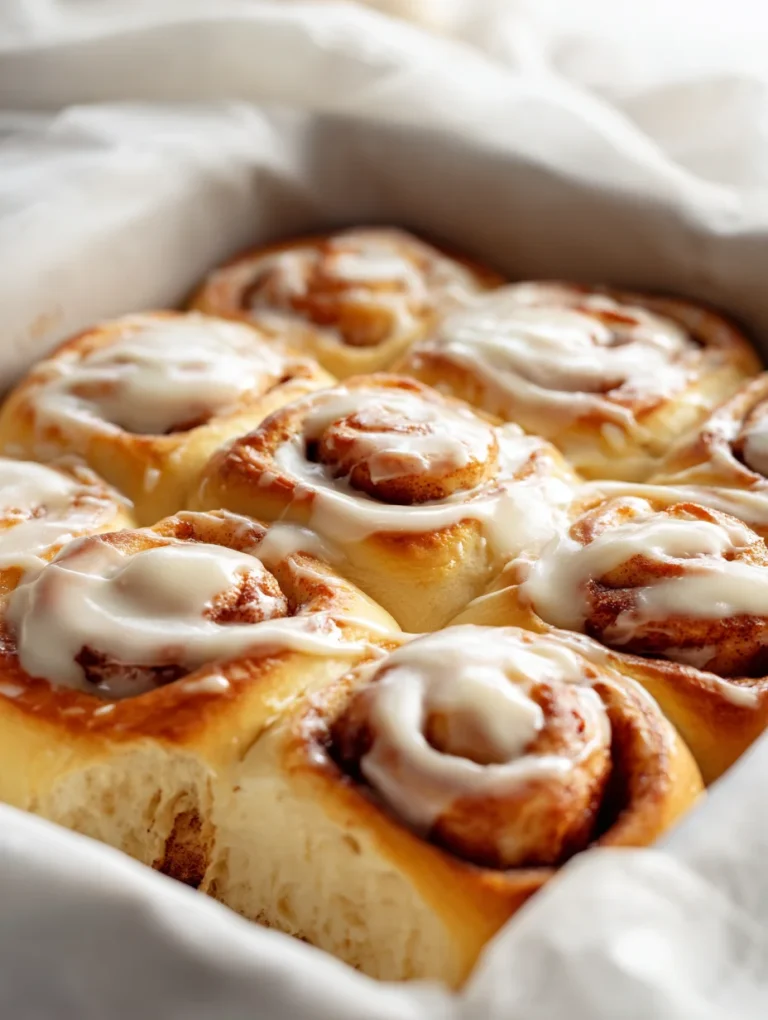 Soft one hour cinnamon rolls with cream cheese icing