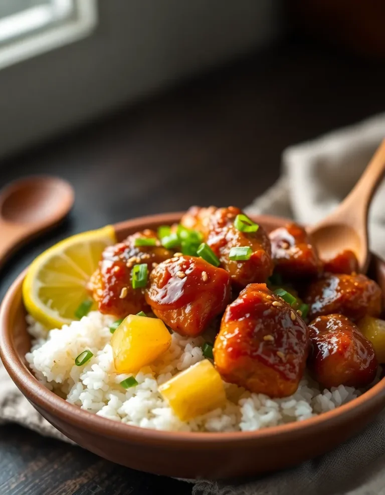 Hawaiian Chicken with Coconut Rice